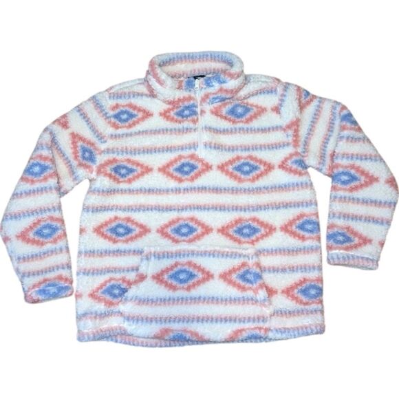 Crane Women’s Aztec Print Fleece Pullover | Size Large - Picture 2 of 6